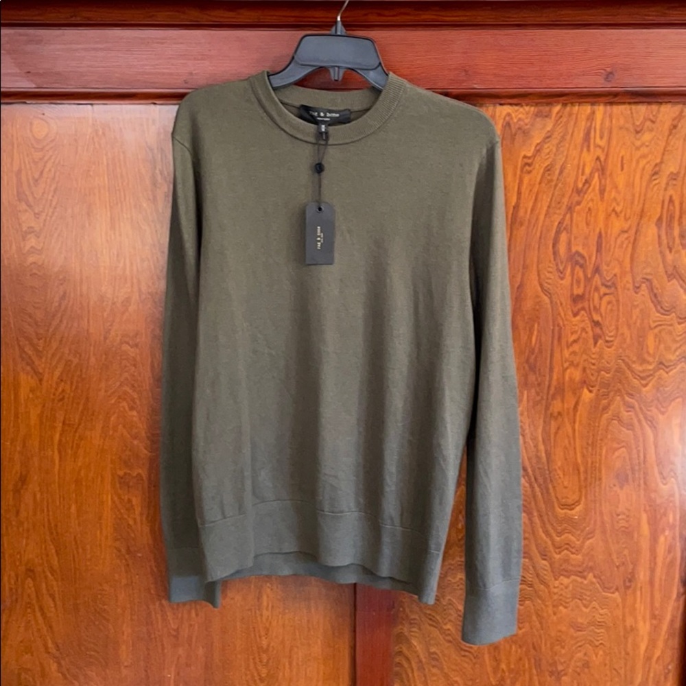 NWT Rag & Bone barrow Crew Army size M